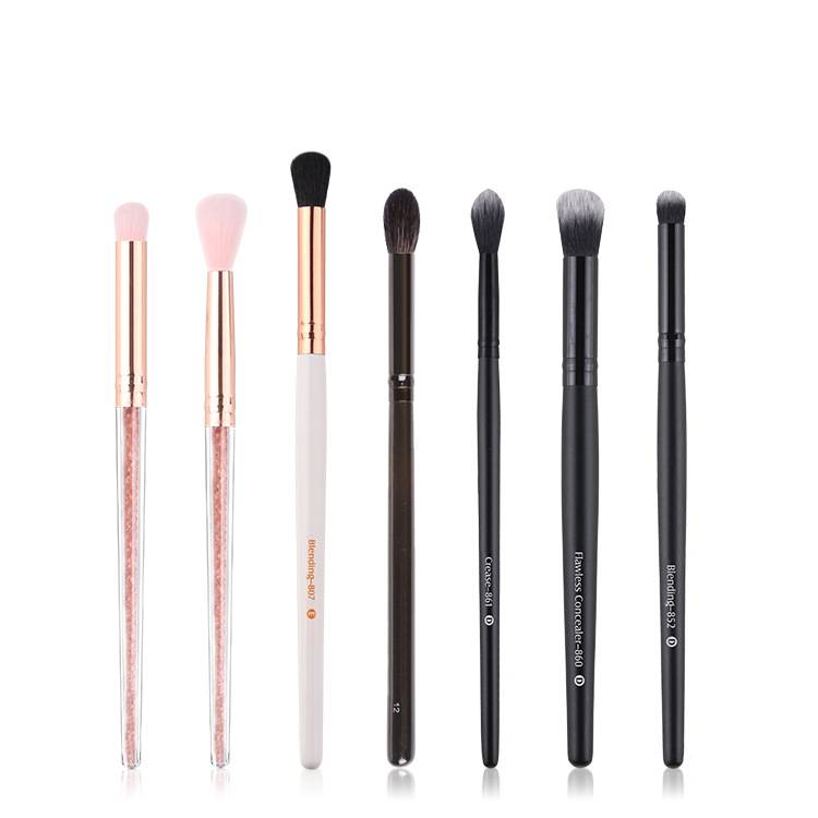 Black High Quality Portable Nylon Hair Single Eyeshadow Brush With Custom Private Label